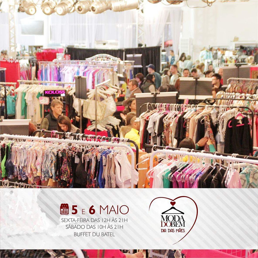 Bazar Moda do Bem oferece alternativa para crise no dia das mães