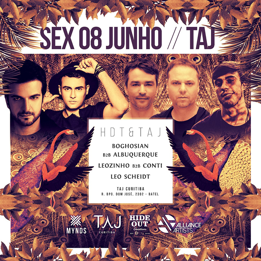 Taj Bar Curitiba recebe DJs de renome nesta sexta-feira (08)